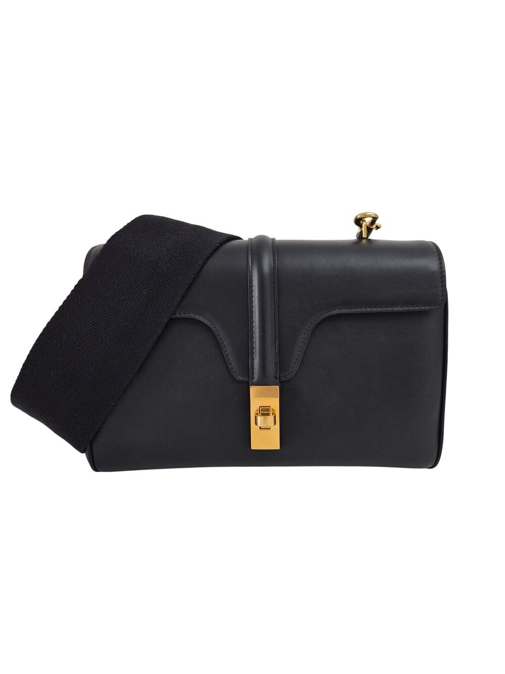 Celine Smooth Calfskin Teen Soft 16 Shoulder Bag Black